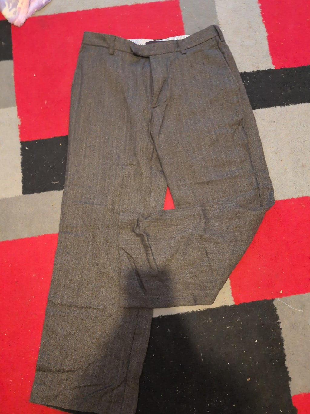 Next Heritage 32 Short Brown Low Rise Trousers