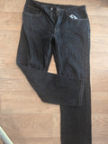 Mens George Size 34W 30L Straight Jeans Black