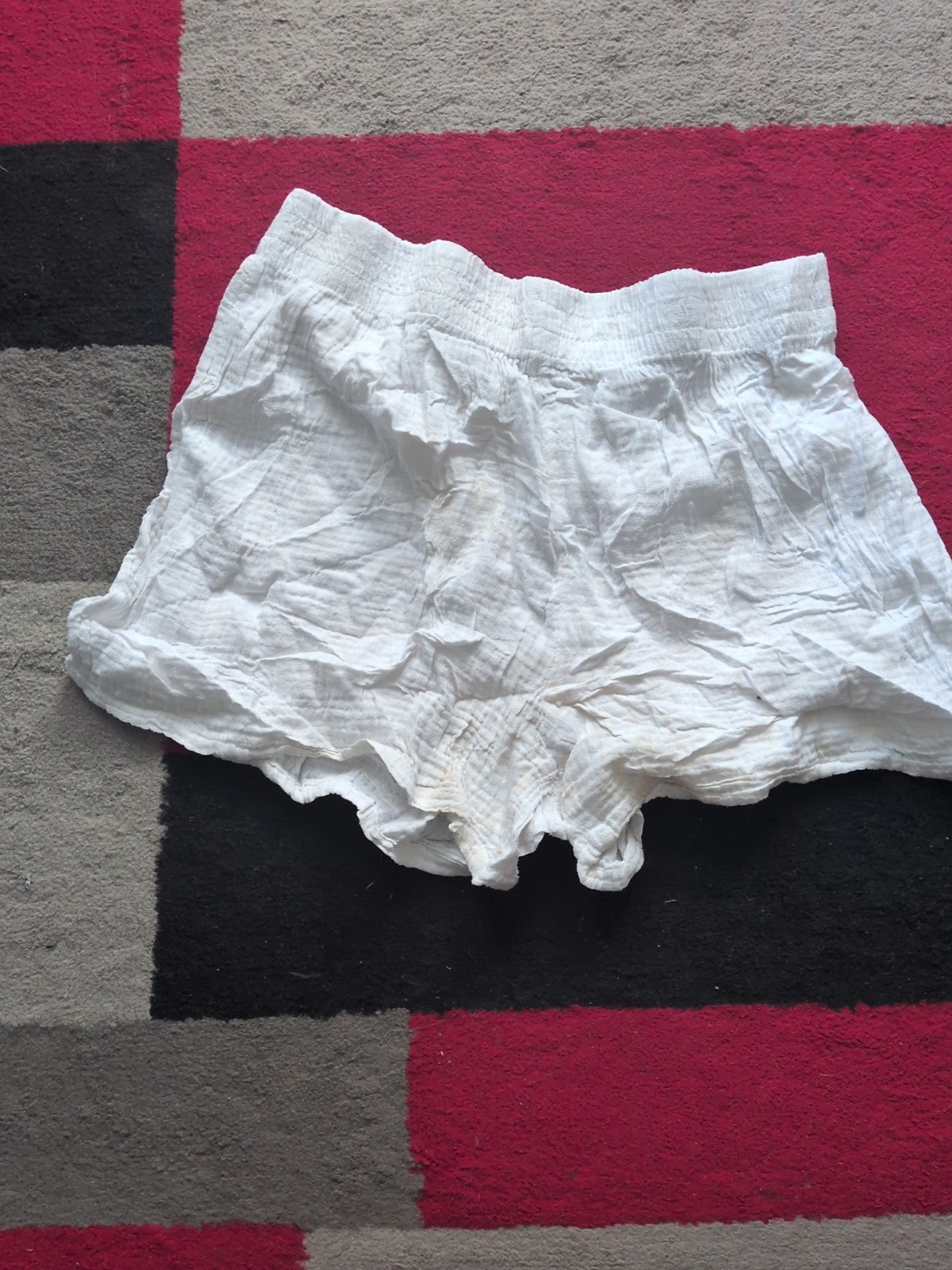 Papaya 12 White Elastic Waist Shorts