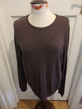 Mens Haworth Size Large Brown Long Sleeved Pullover Lightweight Jumper