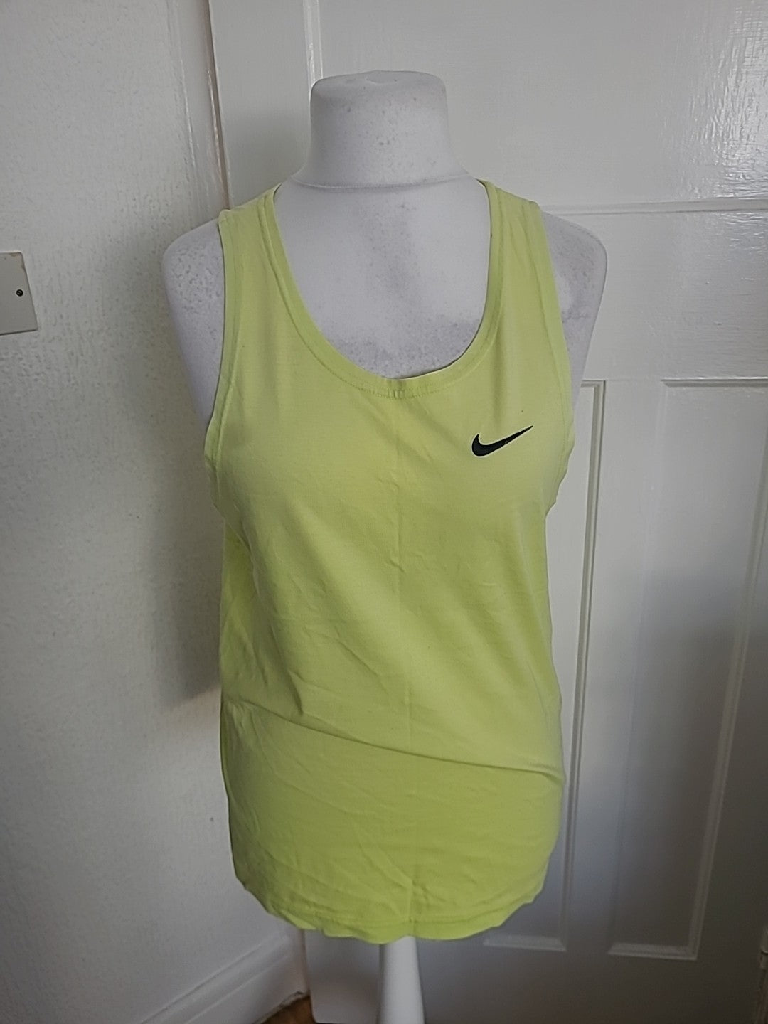 Mens Nike Size Small Yellow Sleeveless Vest Top