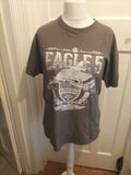 XL Grey Eagles Printed Short Sleeve T-shirt