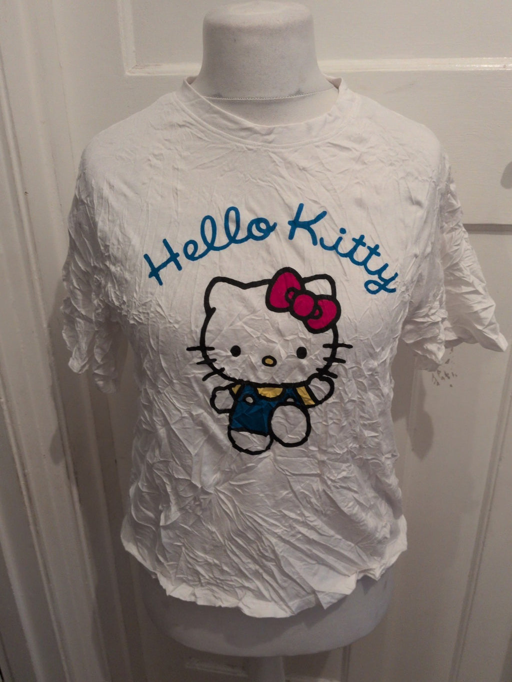 Hello Kitty 12-14 White Short Sleeve T-shirt