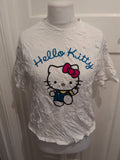 Hello Kitty 12-14 White Short Sleeve T-shirt