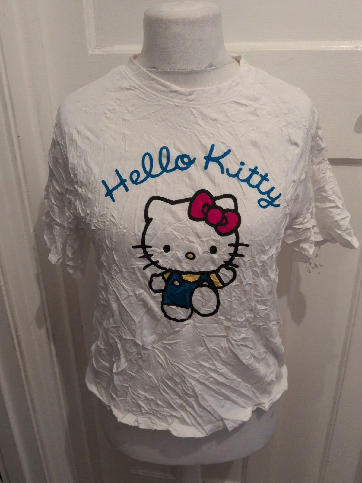Hello Kitty 12-14 White Short Sleeve T-shirt