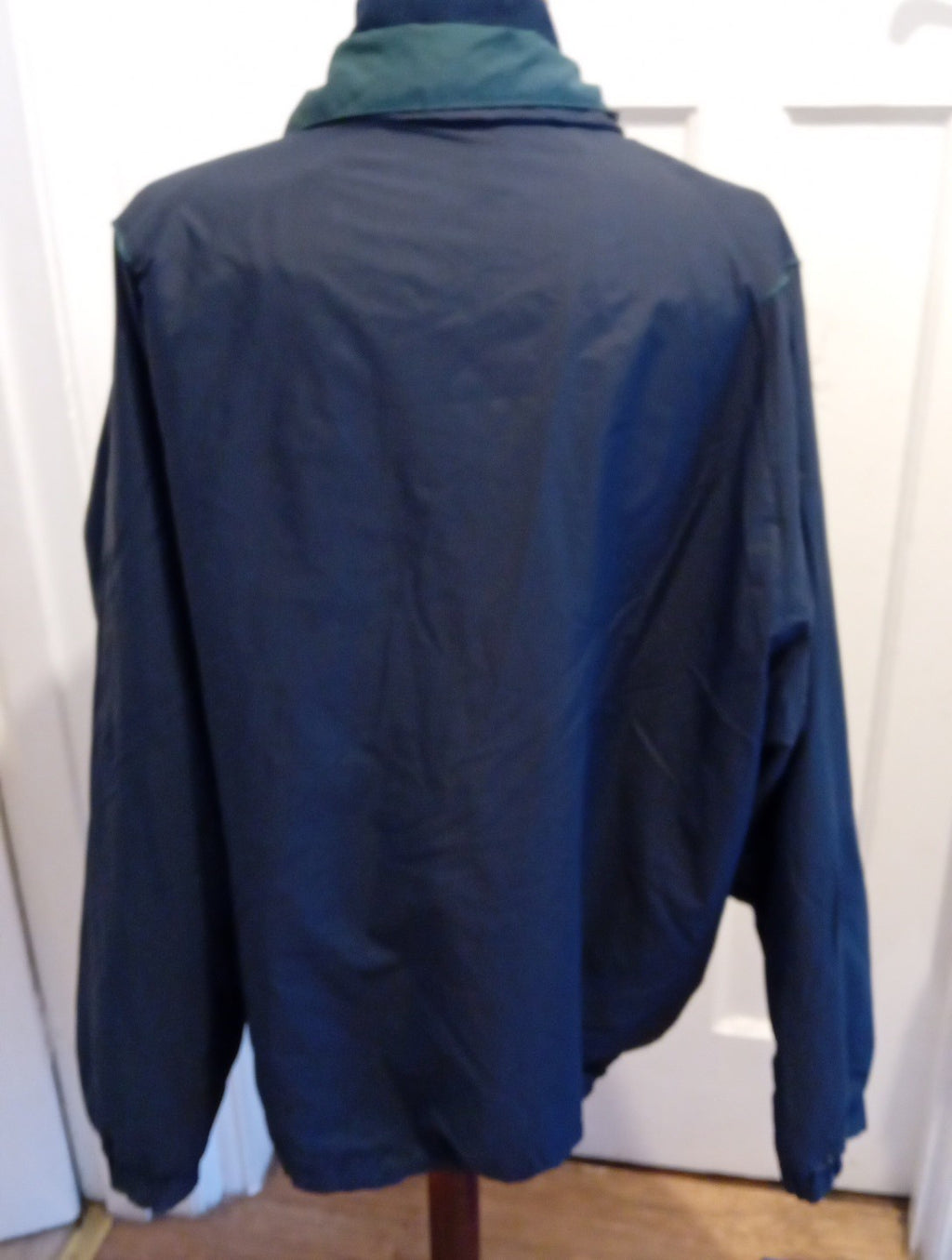 Mens St Michael Size Large Navy And Green Zip Through Jacket With Golf Symbol