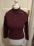 Ladies Quechua Size Small Deep Purple Jumper