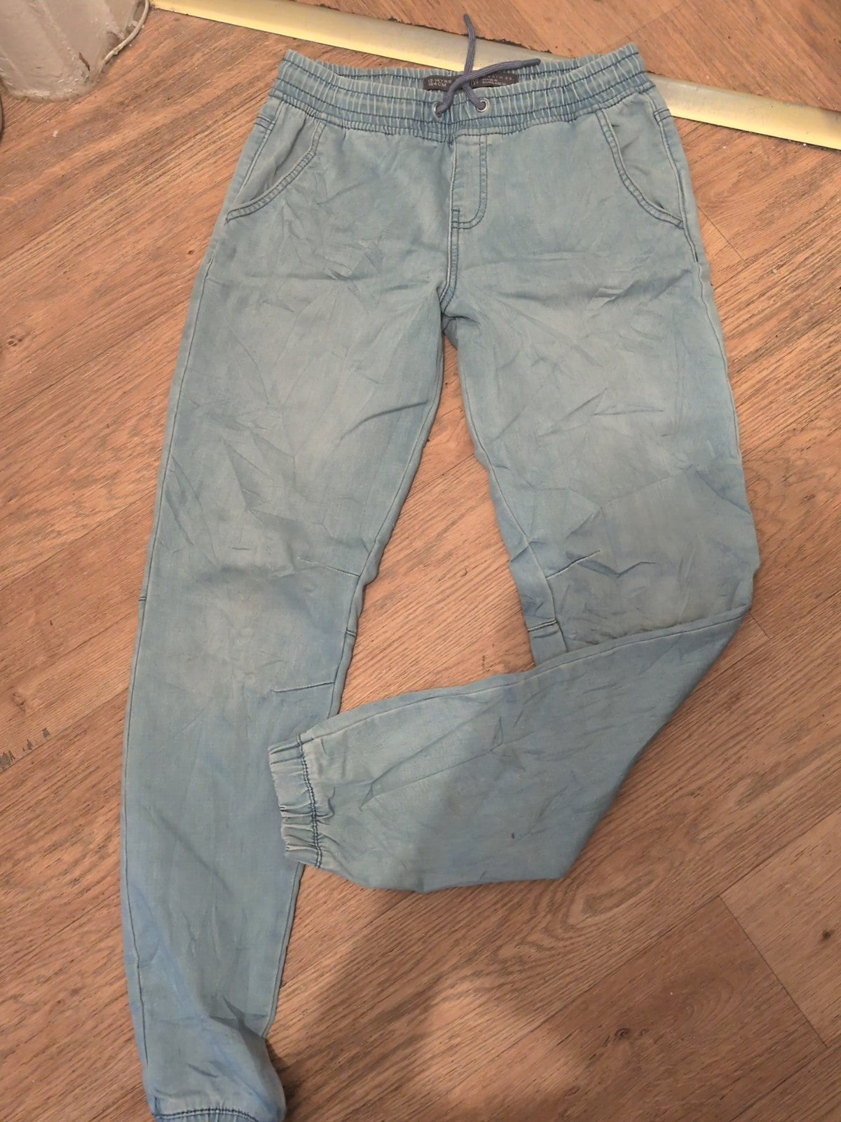 Denim+Co 13-14 Years Pale Blue Slim Elasticated Jeans