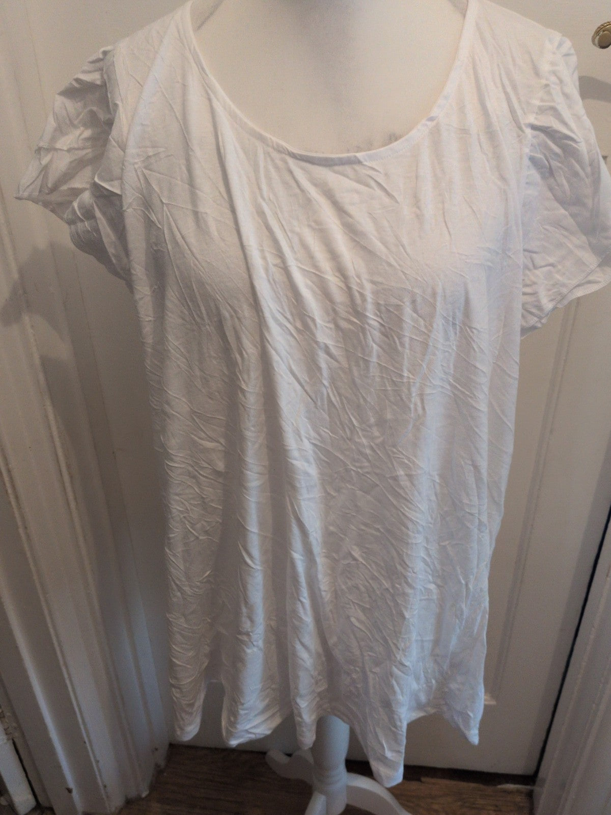 Yours 22-24 White Short Sleeve T-shirt