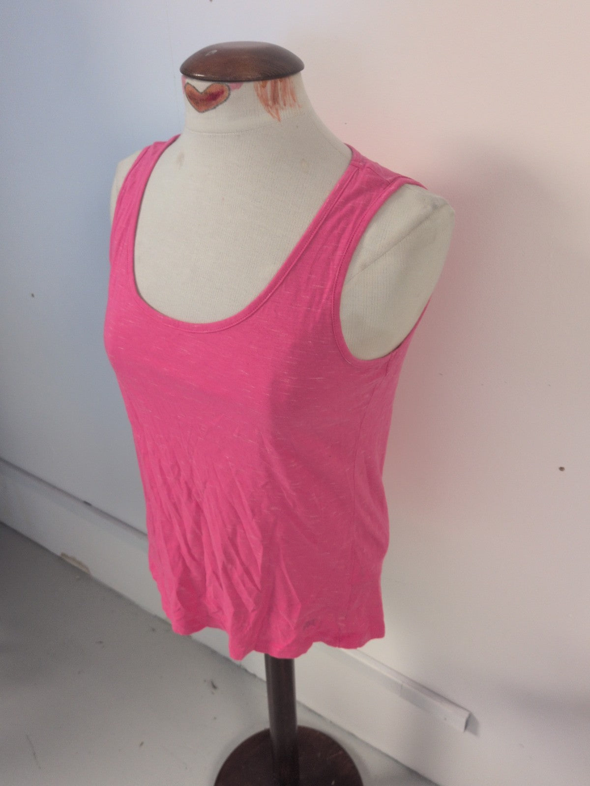 Crew Clothing 12 Hot Pink Sleeveless T-shirt