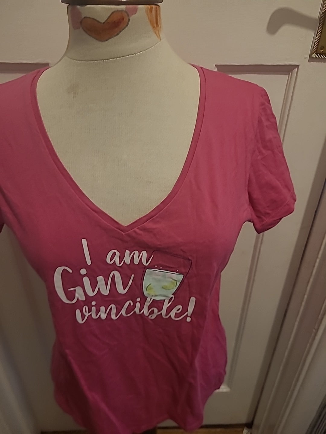Ladies Mountain Warehouse Size 12 Pink Gin Design Tshirt