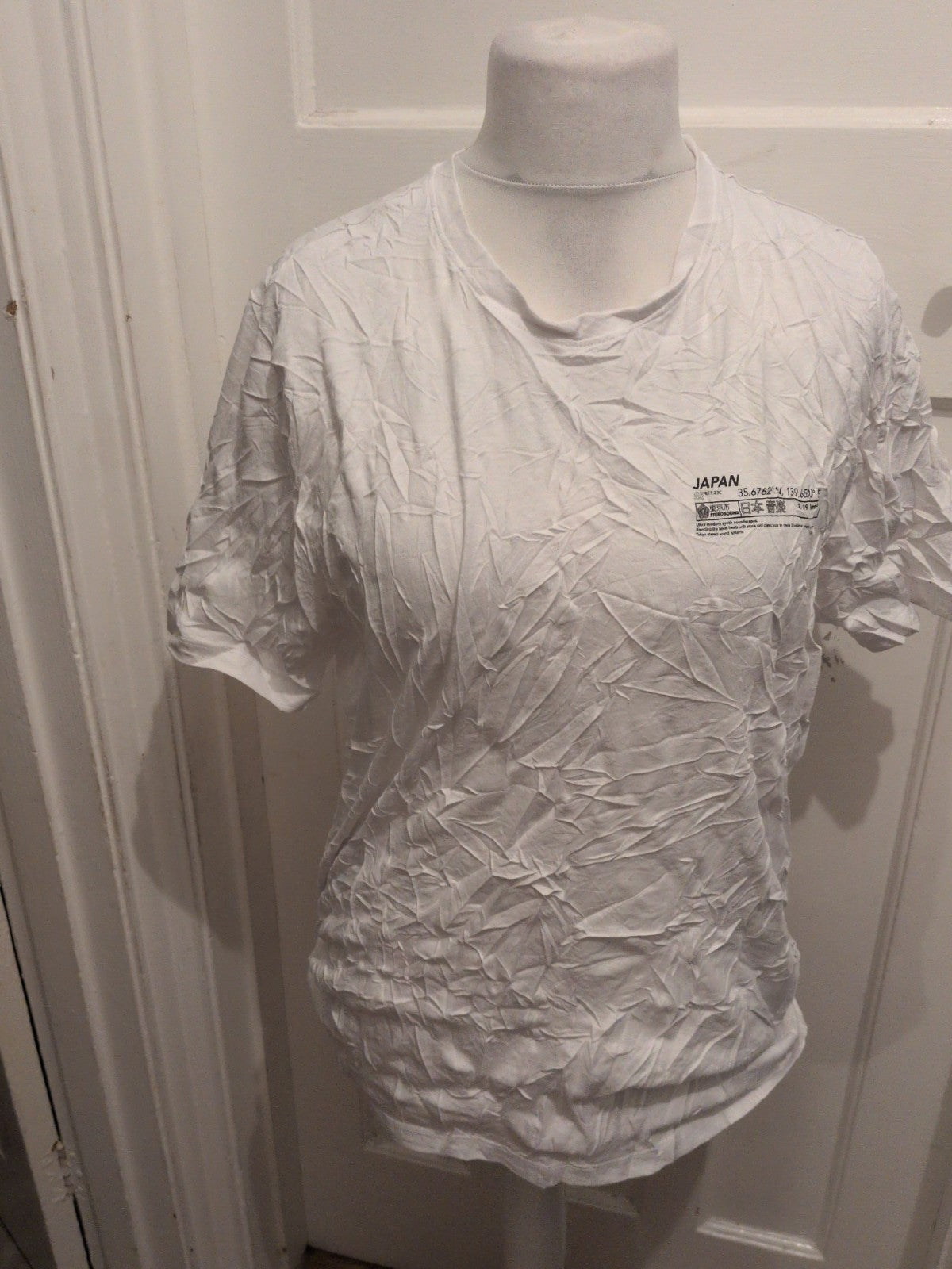 US Athletic XL White Print Short Sleeve T-shirt