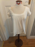 Ladies Marks And Spencer Size 12 White Short Sleeved Tshirt