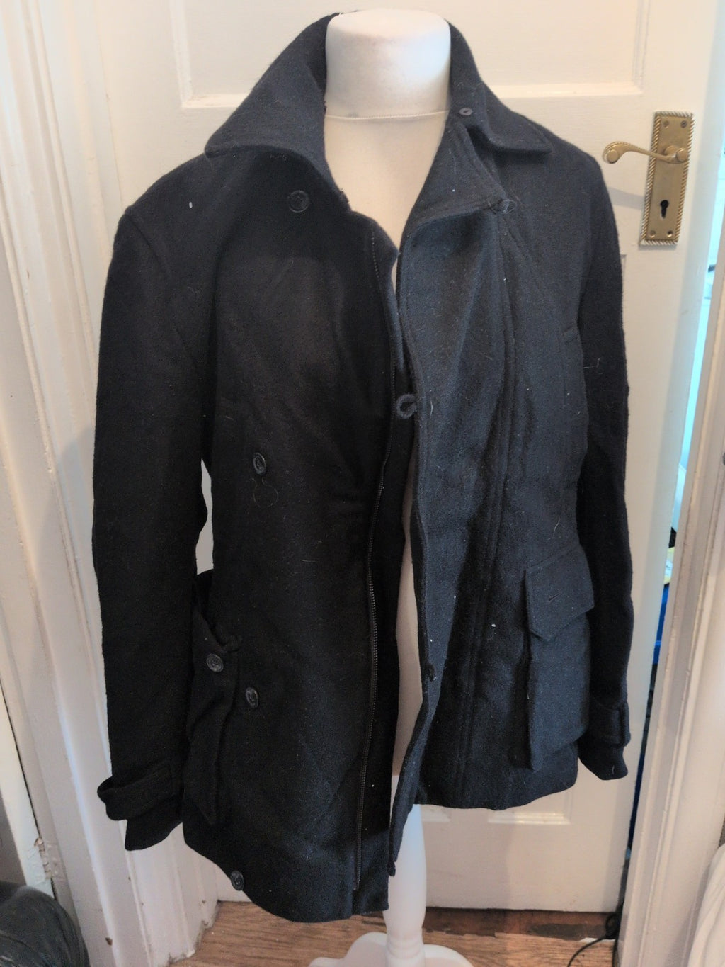 Monsoon Medium Black Lined Full Zip Jacket