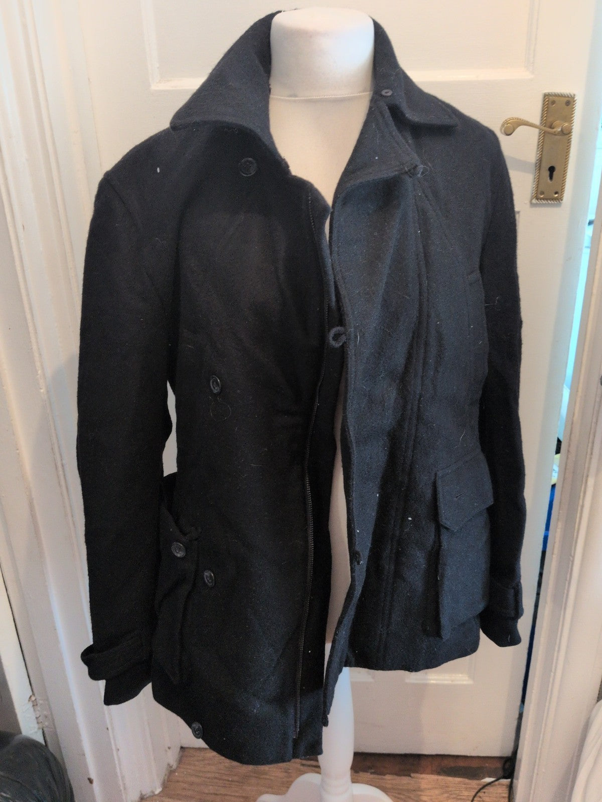 Monsoon Medium Black Lined Full Zip Jacket
