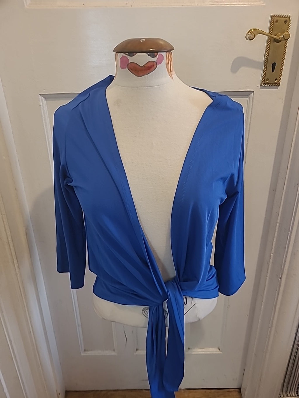 Ladies Sally Allen Free Size Blue Long Sleeved Blouse