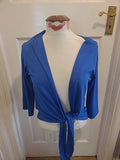 Ladies Sally Allen Free Size Blue Long Sleeved Blouse