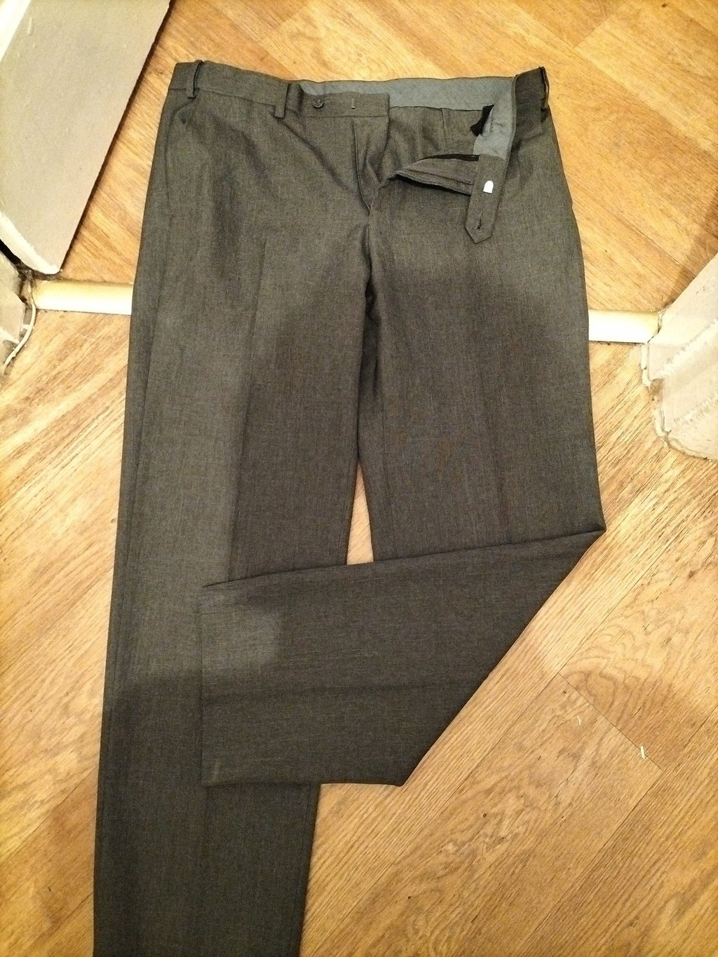 Mens M&S Collection 36/31 Grey Trousers