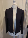 Ladies Gerry Weber Size 10 Navy Lined Padded Zipped Blazer