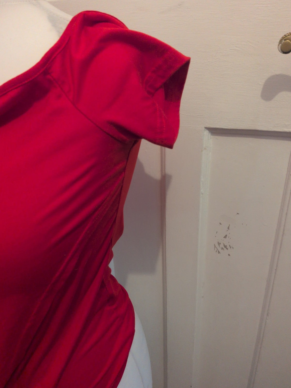 Medium Red Print Short Sleeve T-shirt Ladies