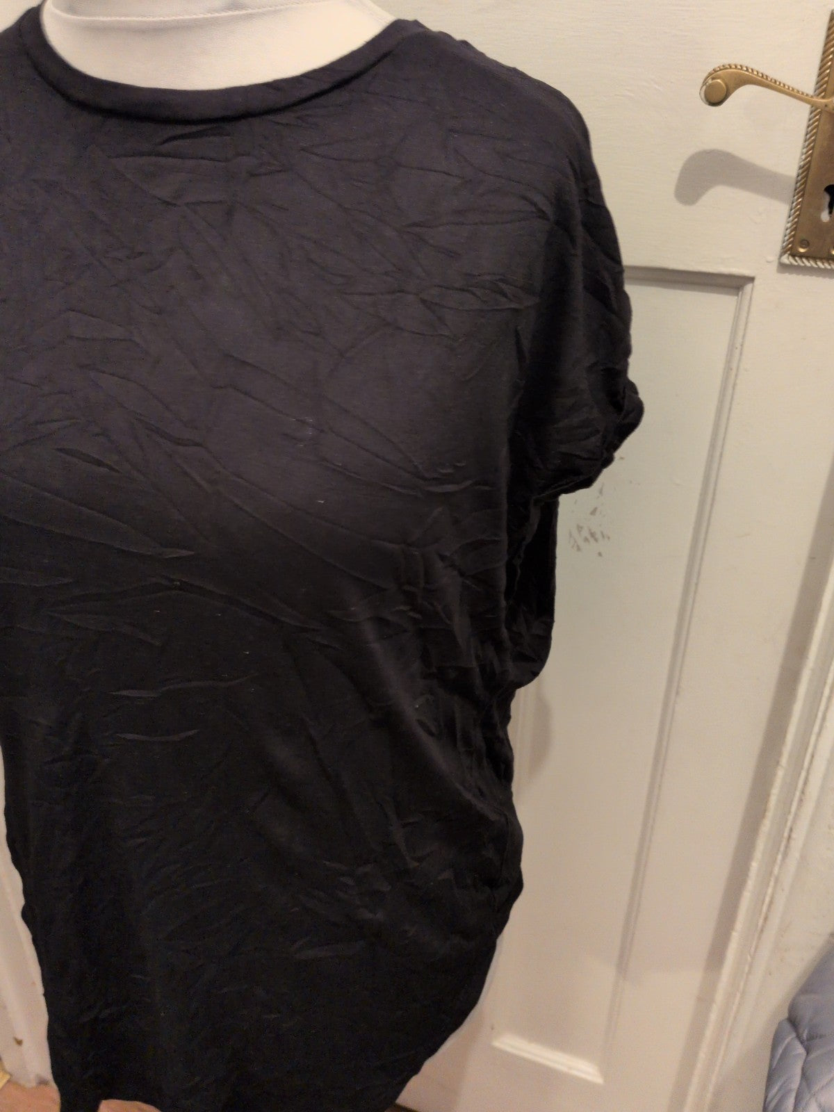 Papaya Medium Black The Longline T-shirt