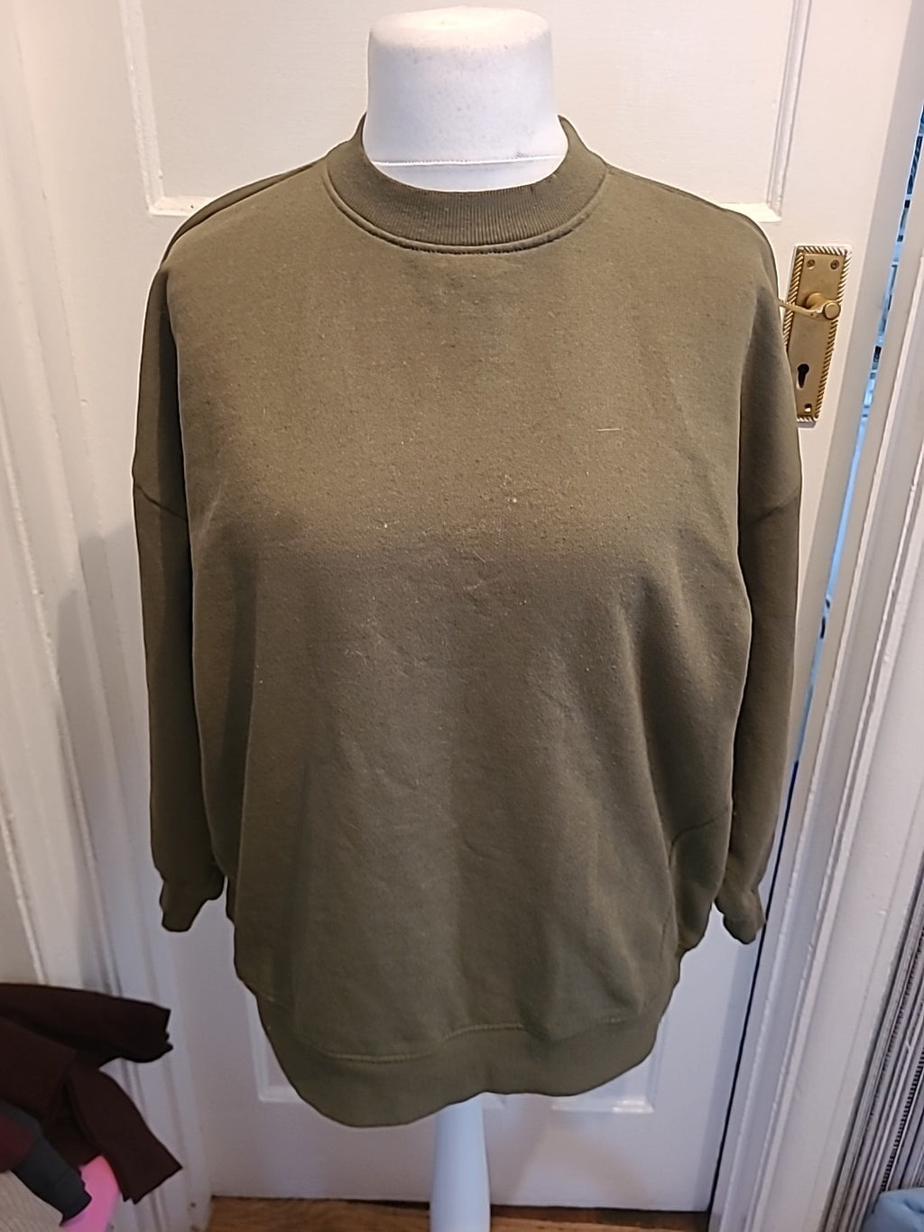 Ladies Primark Size Small 10-12 Green Pullover Jumper