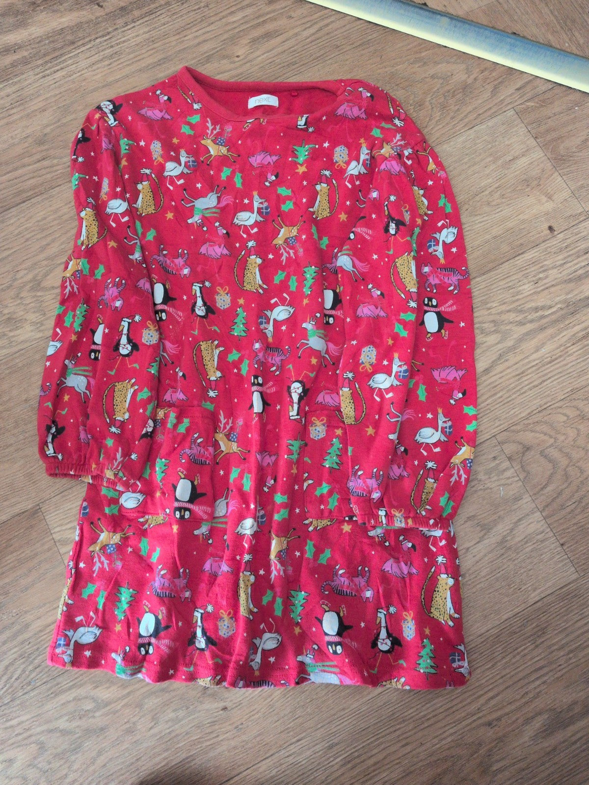Next 7 Years Red Unicorn Penguin Dress