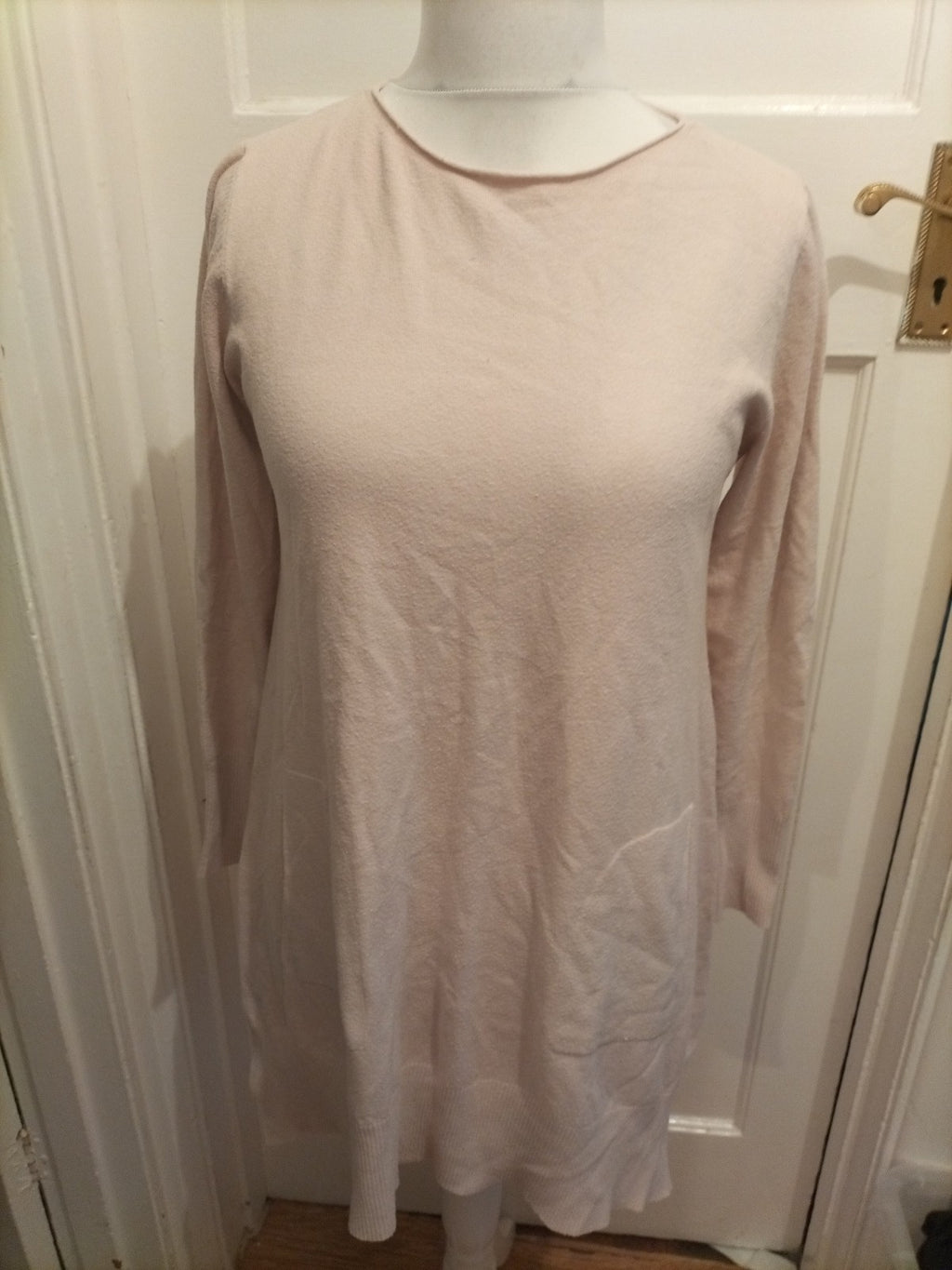 XL Baby Pale Pink Long Sleeve Jumper Dress