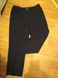 Ladies Et Vous Size 16 Navy Elasticated Smart Trousers