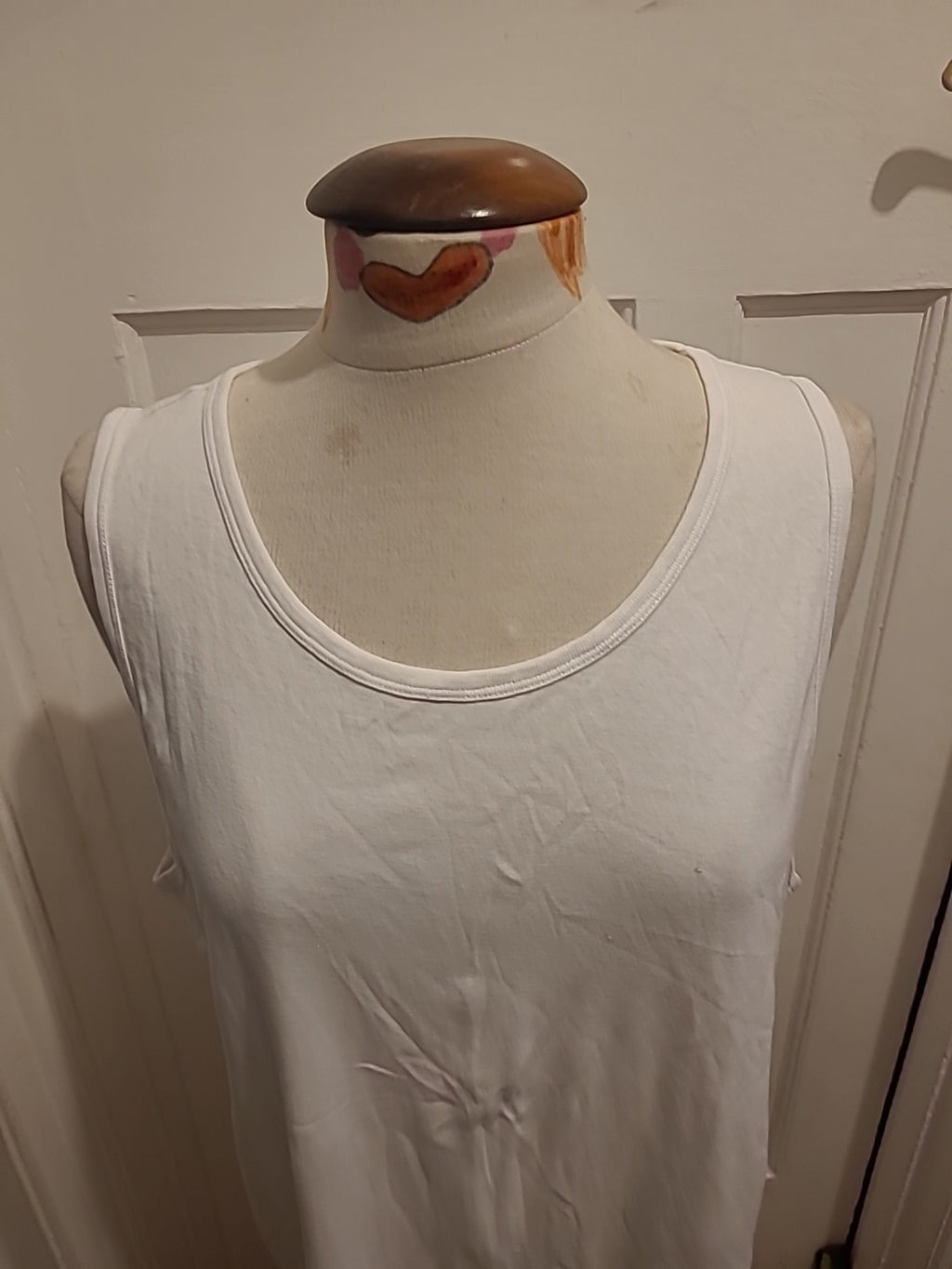 Mens M&S Size 47-49" Chest White Sleeveless Vest Top