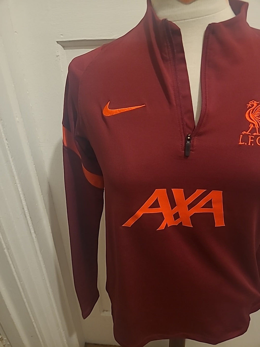Boys Nike Size XL Youth Liverpool Purple Polo Long Sleeved