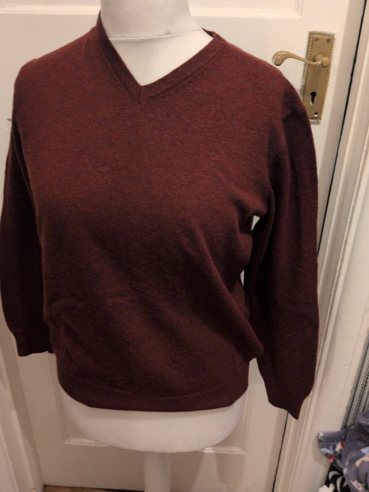Jasper Conran Large 100% Merino Wool Purple Jumper