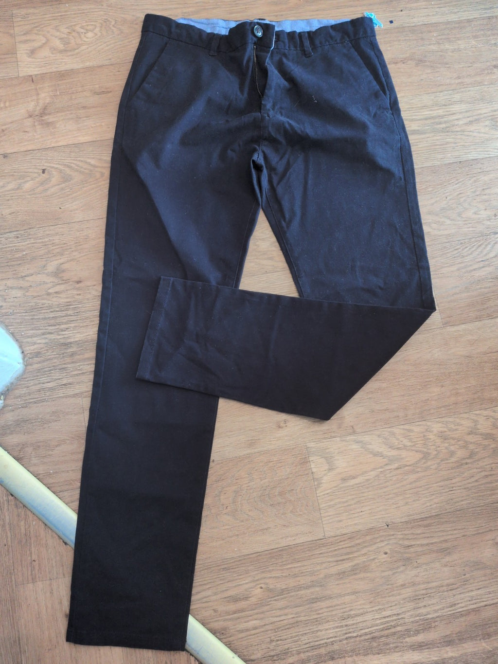 Next 34x33L Black Trousers Chino