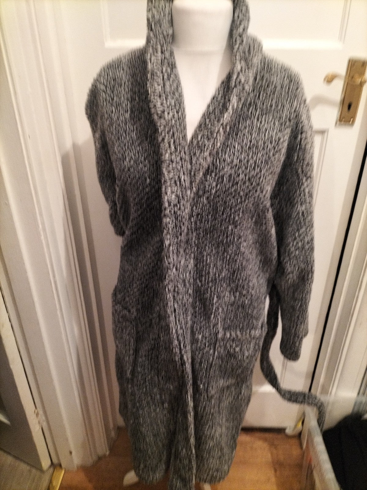 Mens George Size M Grey Dressing Gown