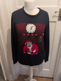 Medium Navy Jumper Christmas Design