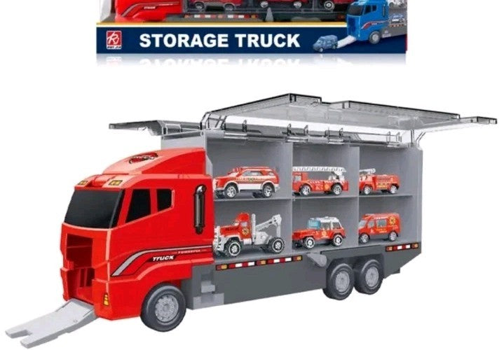 Brand New Childrens Transporter Toy With Vehicles