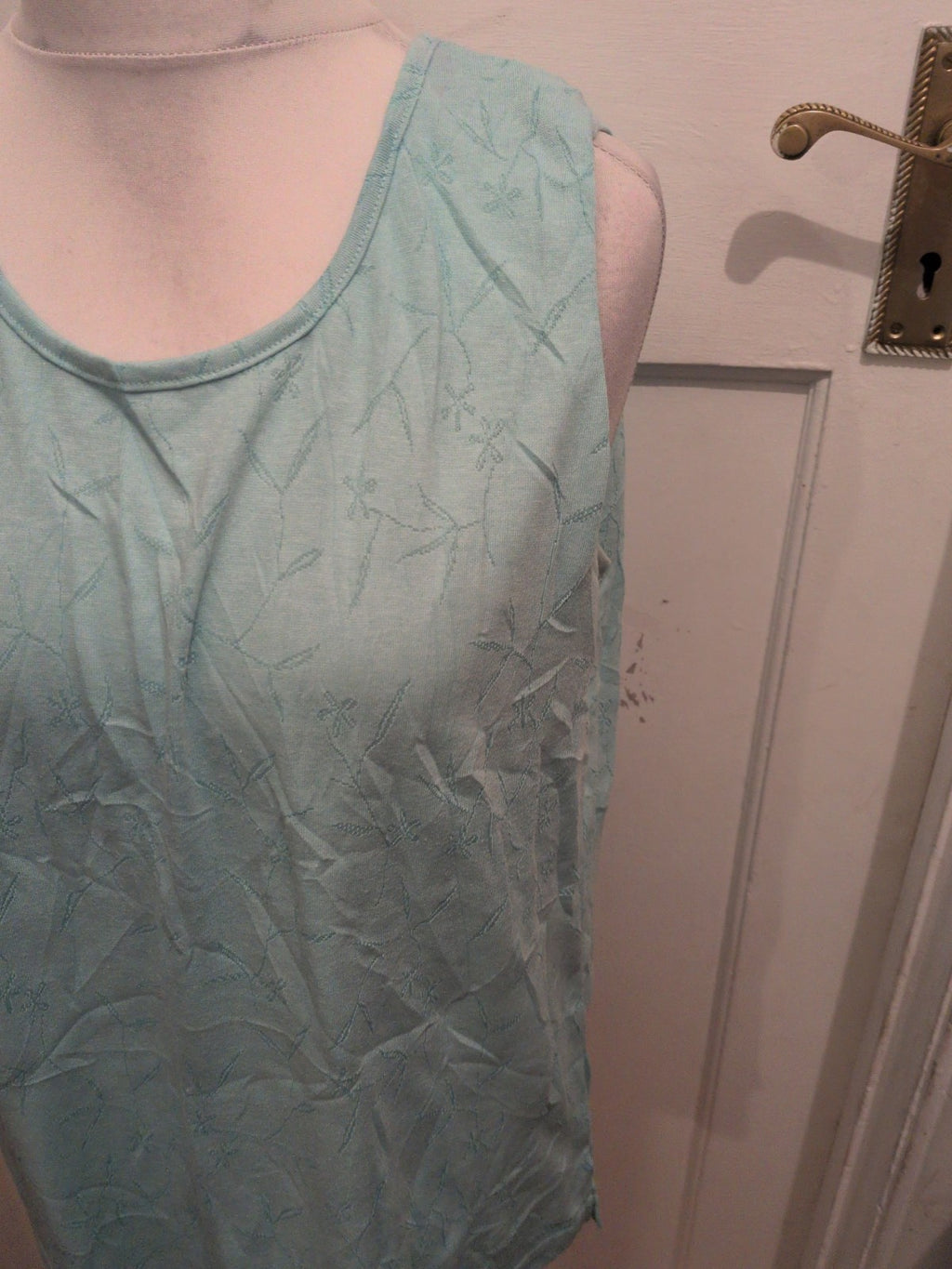 Janique M/L Turquoise Sleeveless T-shirt