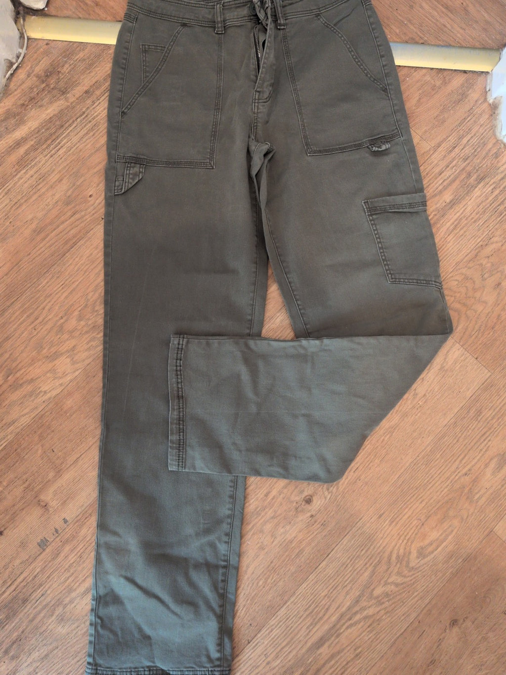H&M 10 Green Cargo Denim Jeans