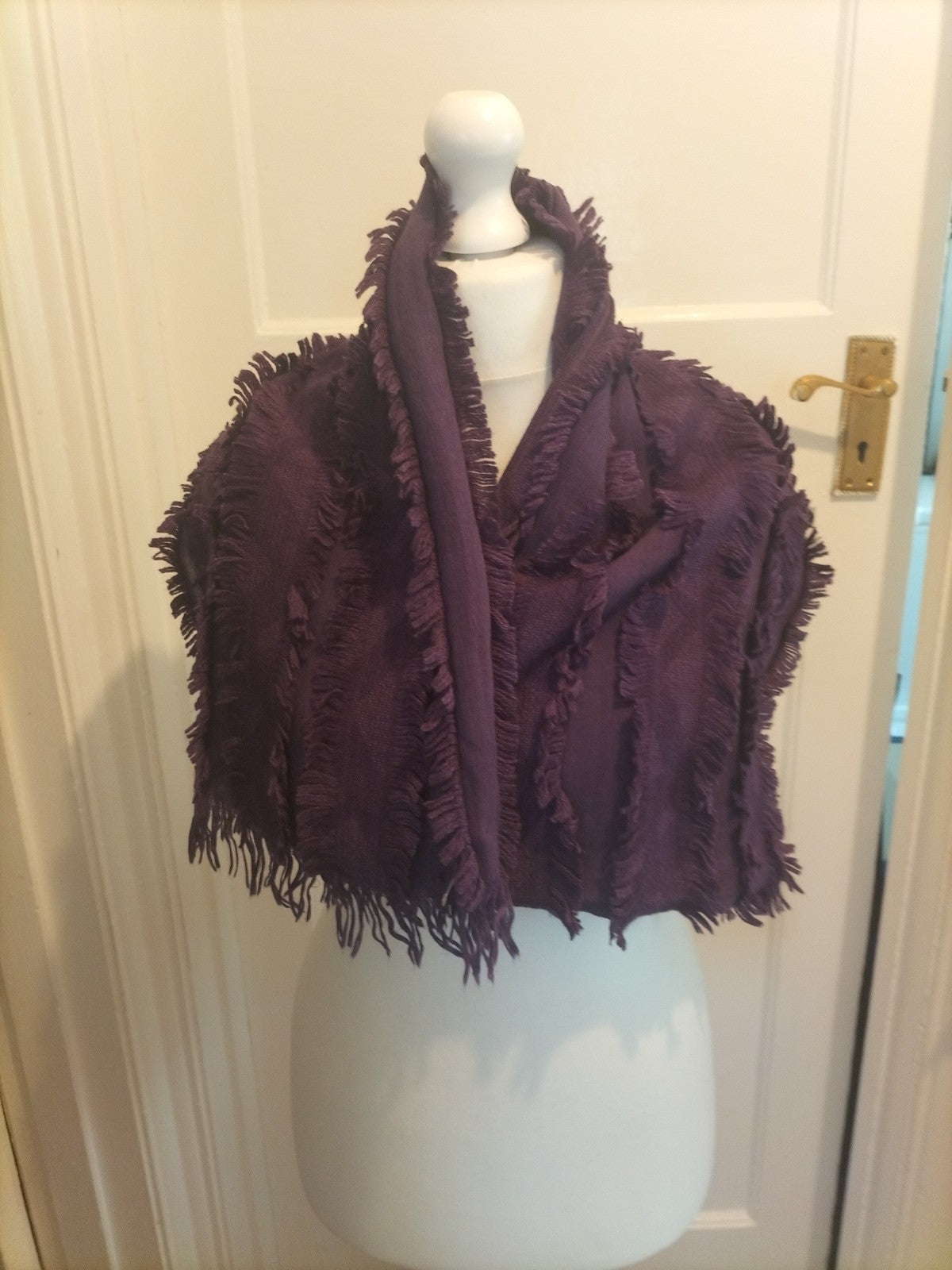 Ladies Burberry Purple Scarf