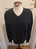 Mens Gio-Goi Medium Black V Neck Jumper