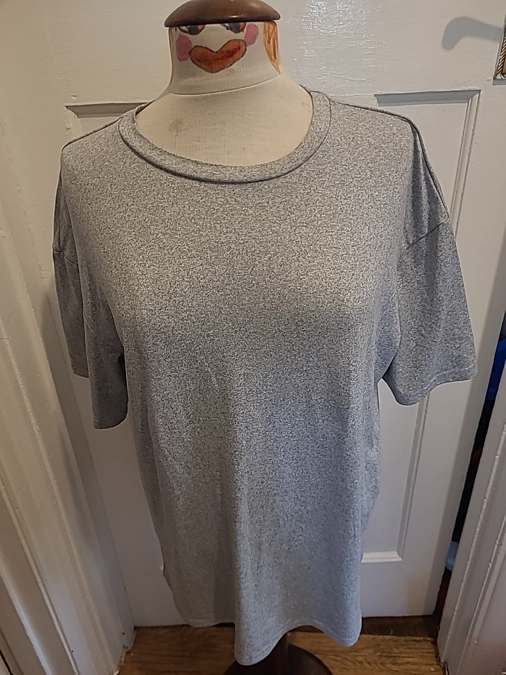 Mens Shein Size XS Grey Fleck Short Sleeved Tshirt