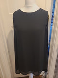 Ladies Missguided Size 12 Black Sleeveless Sheer Dress