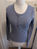 Ladies M&S 10 Hyacinth Long Sleeve T-shirt