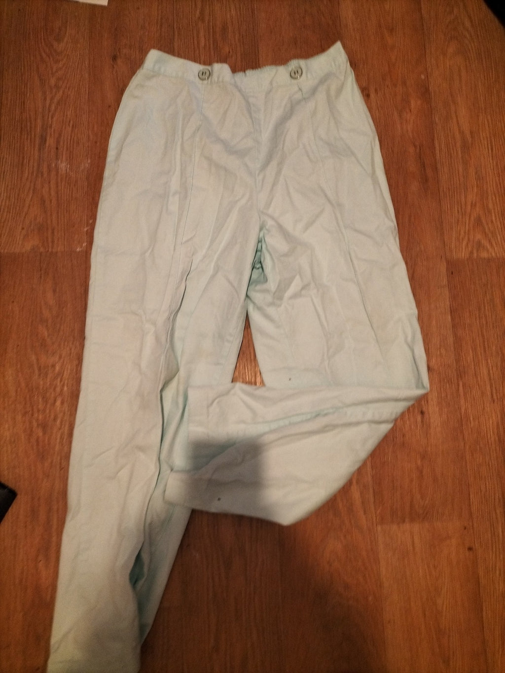 Ladies Marks And Spencer Size 14 Aqua Elasticated Trousers