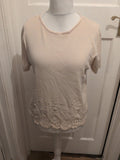 Ladies Avant Garde Size Large Stone Short Sleeve Blouse