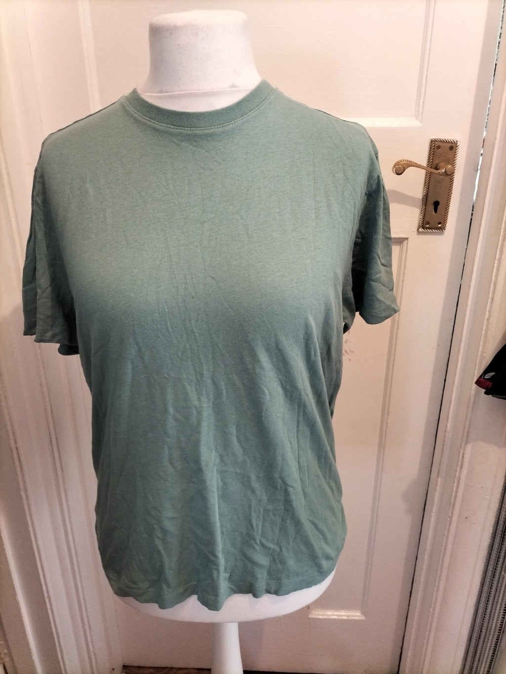 Mens Primark Size Small Pale Green Short Sleeved Tshirt