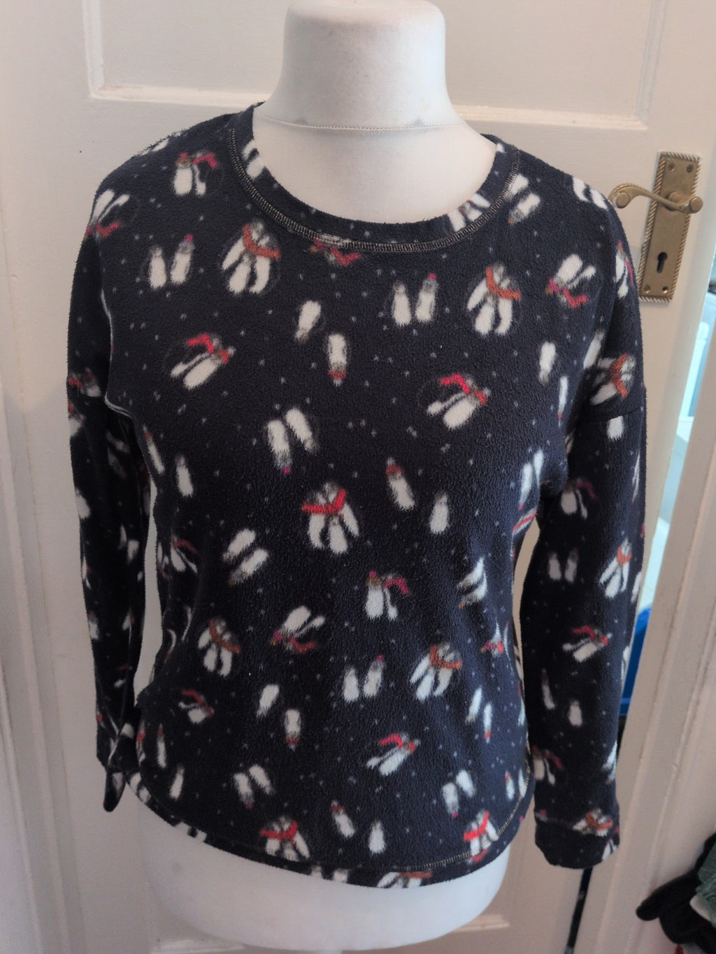 Day Dreams Medium Navy Long Sleeve Pyjama Top