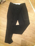 Mens Arcadia Size 36R Black Trousers