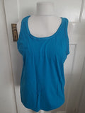 Mens Gaffer Size XL Blue Sleeveless Vest Top