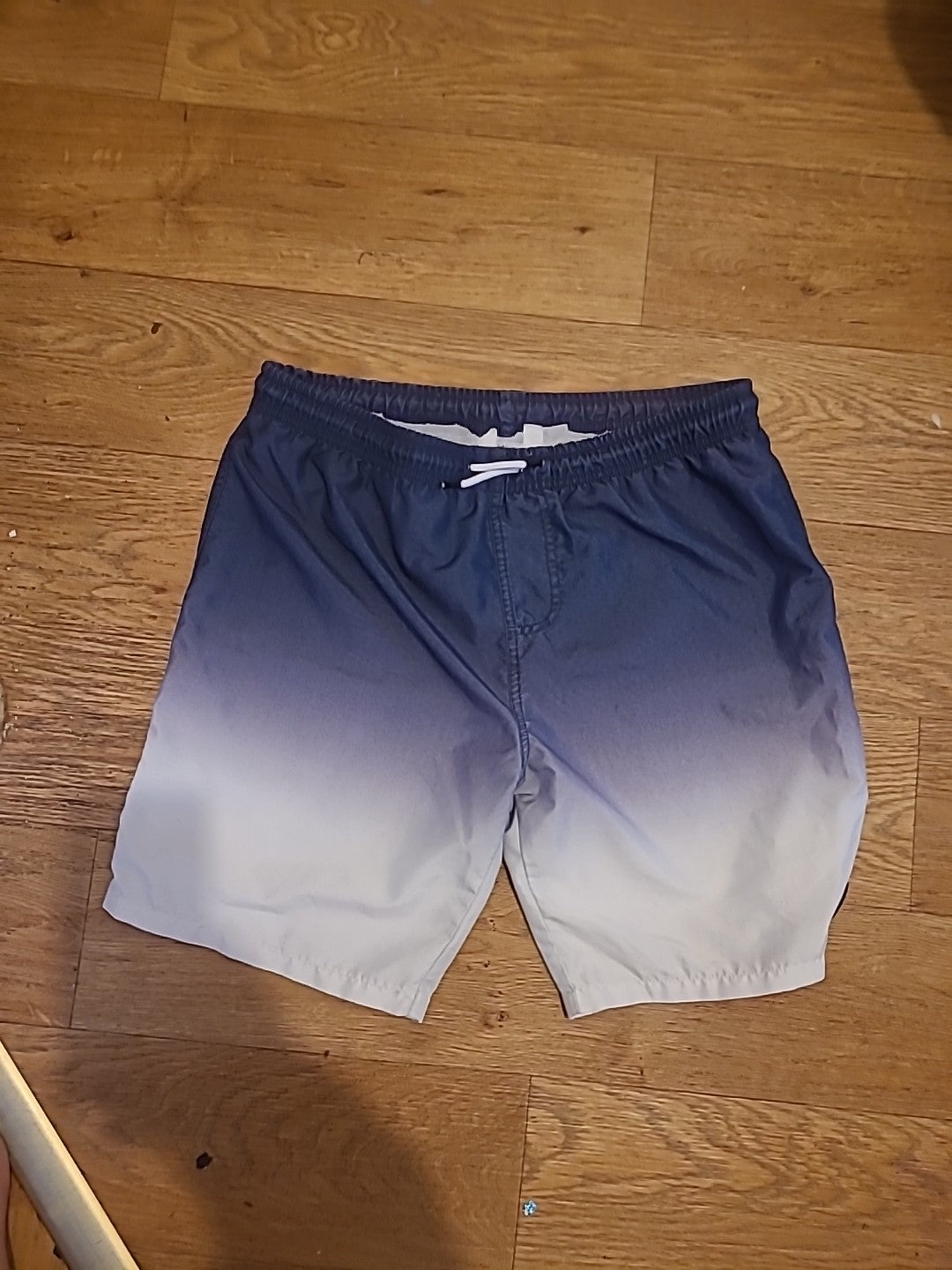 Boys Primark Size 13-14 Years Grey White Shorts